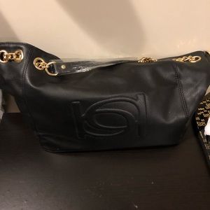 Black & Gold BeBe Purse